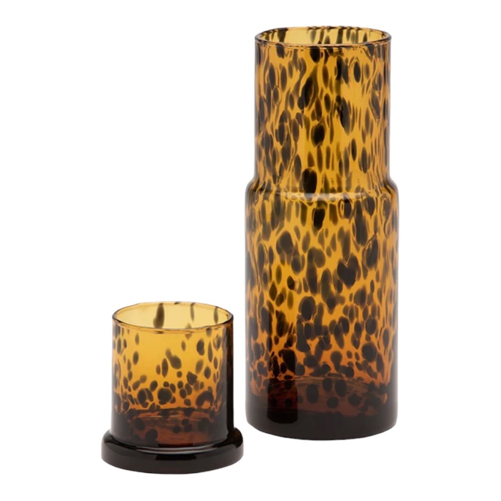PIGEON & POODLE -Faro Cylinder Carafe Tortoise shell